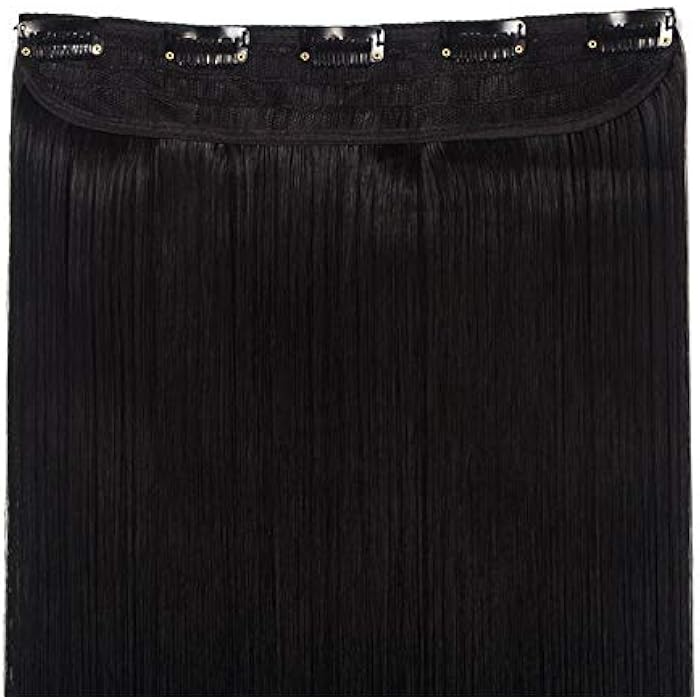 DILLARDS Women Long Straight Clip In Hair Extensions,30Inch Rich Black - Image 4